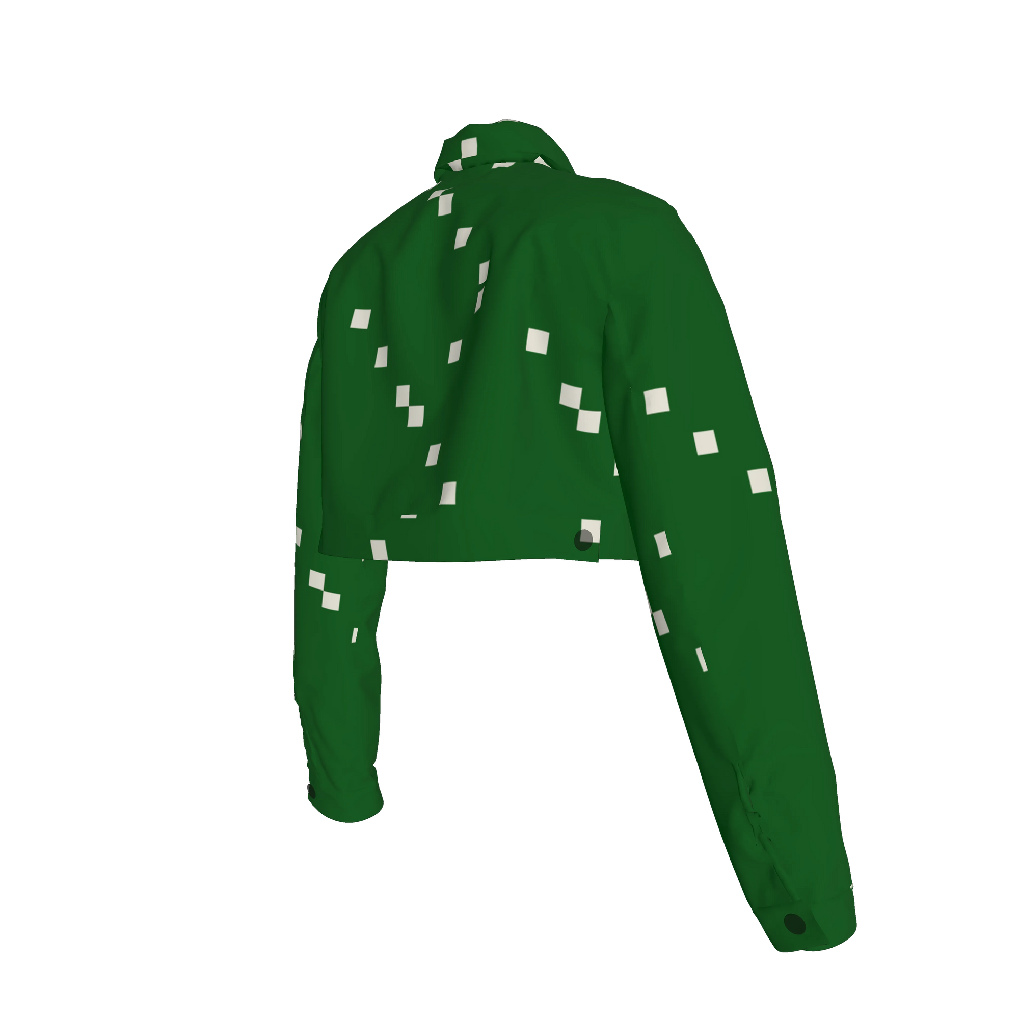 Green Dream Cropped Jean Jacket