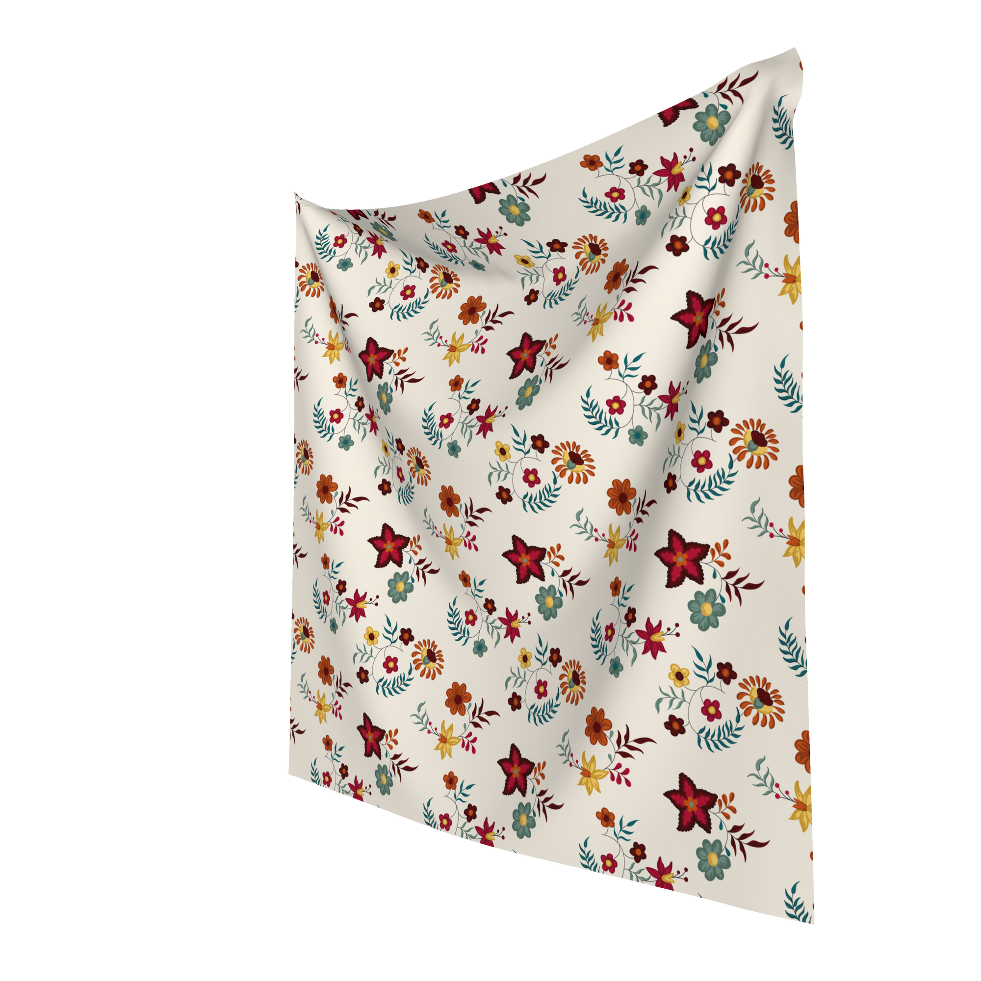 Virtue's Bloom Bandana – 30-Inch Viscose Satin Scarf