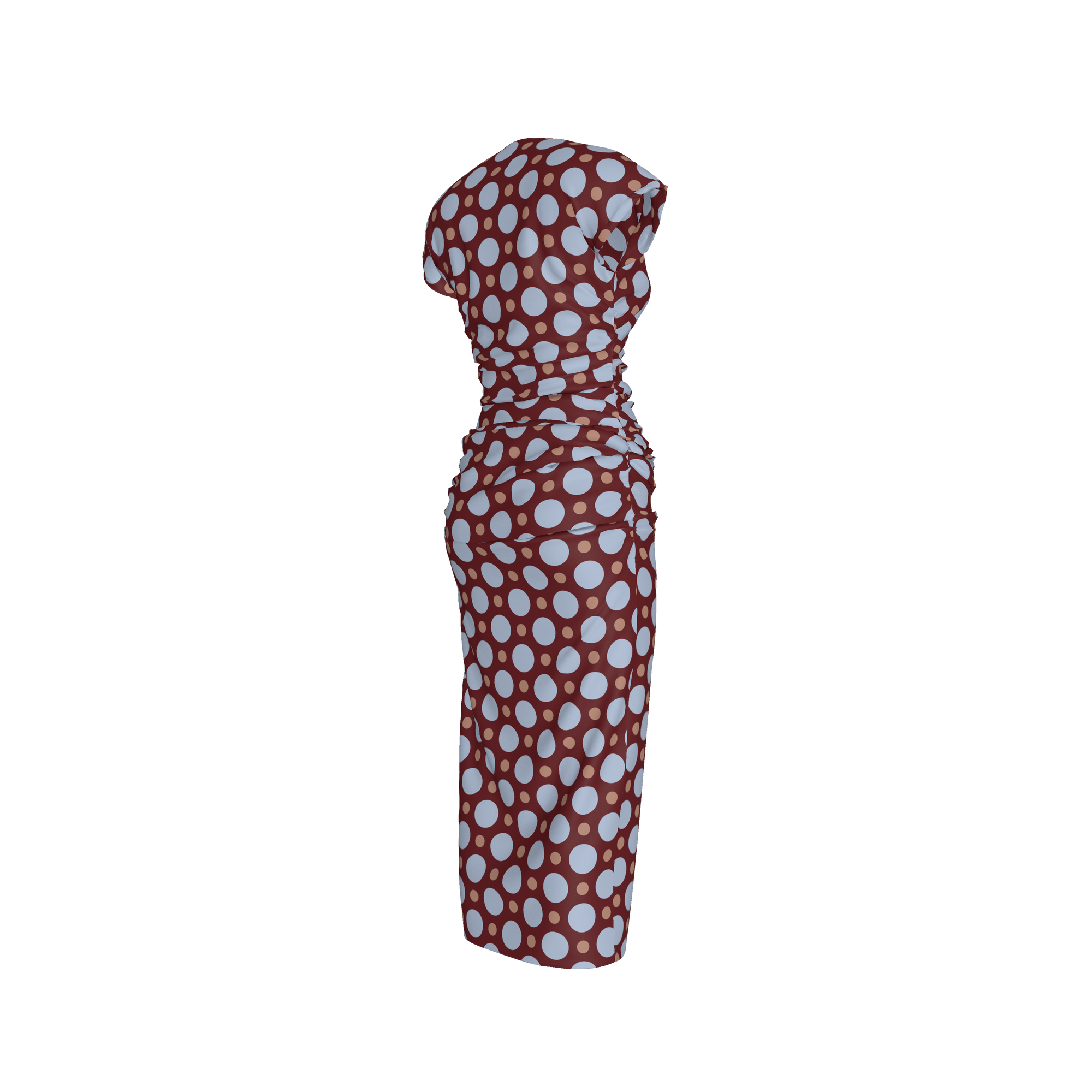 Divine Grace Dress – Boatneck Shirred Woven Dress