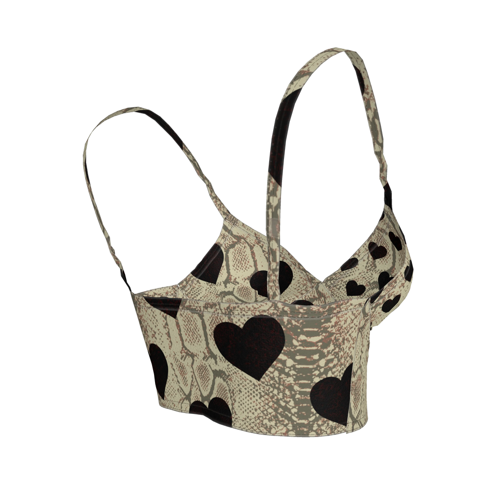 Black Heart Bralette