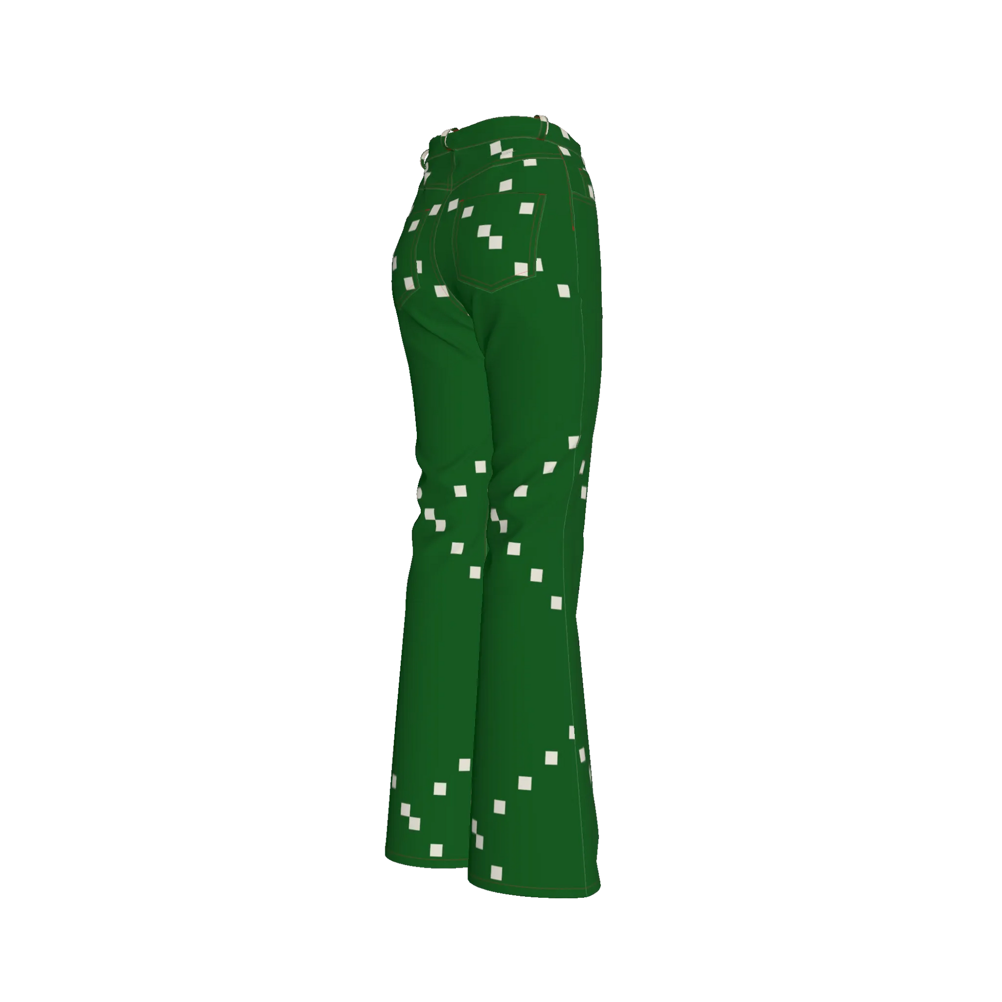 Green Dream Bell Bottom Jeans