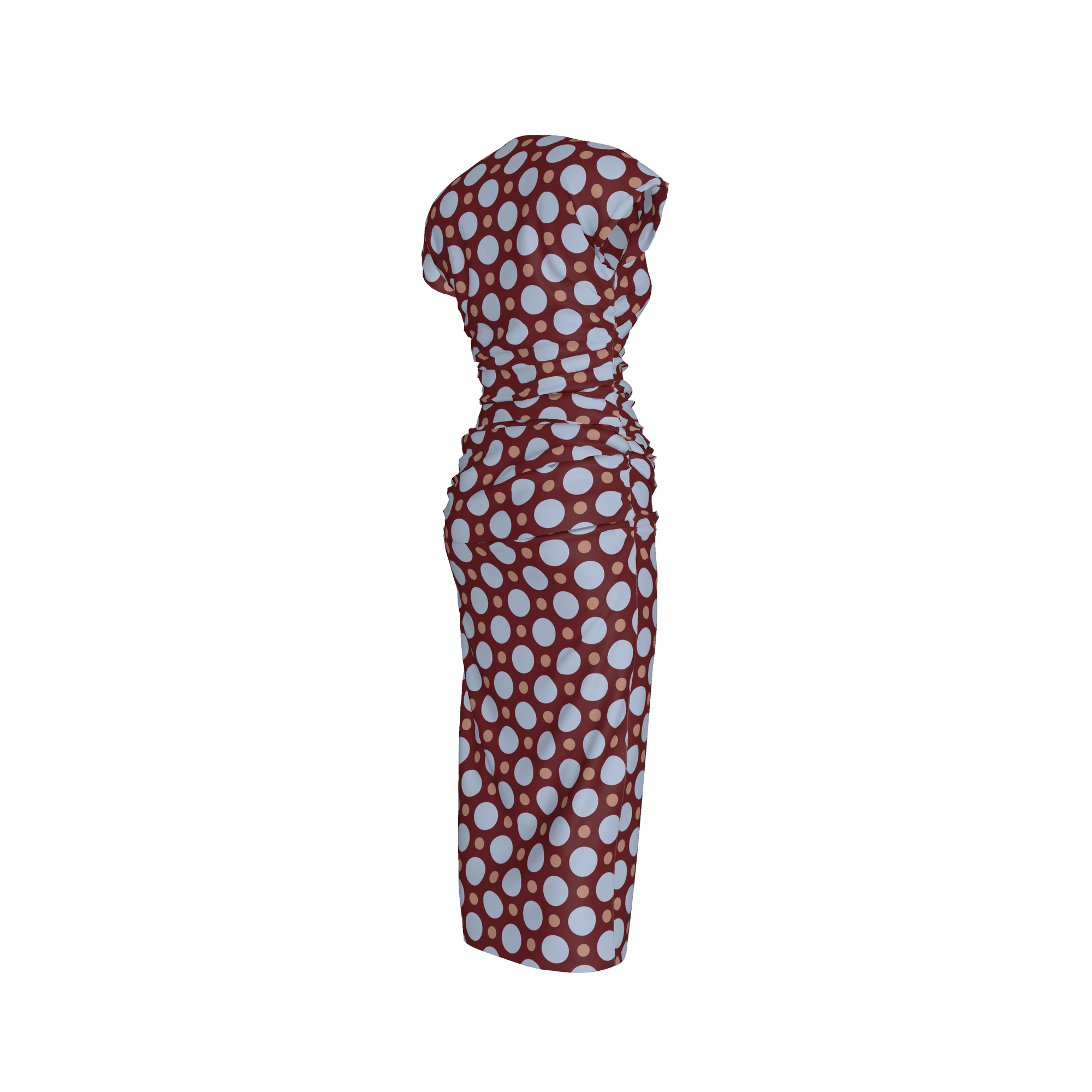 Divine Grace Dress – Boatneck Shirred Woven Dress