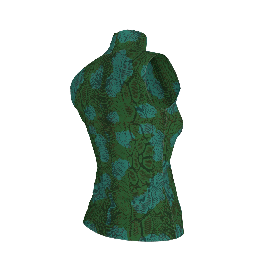 Wild Emerald Sleeveless Turtleneck