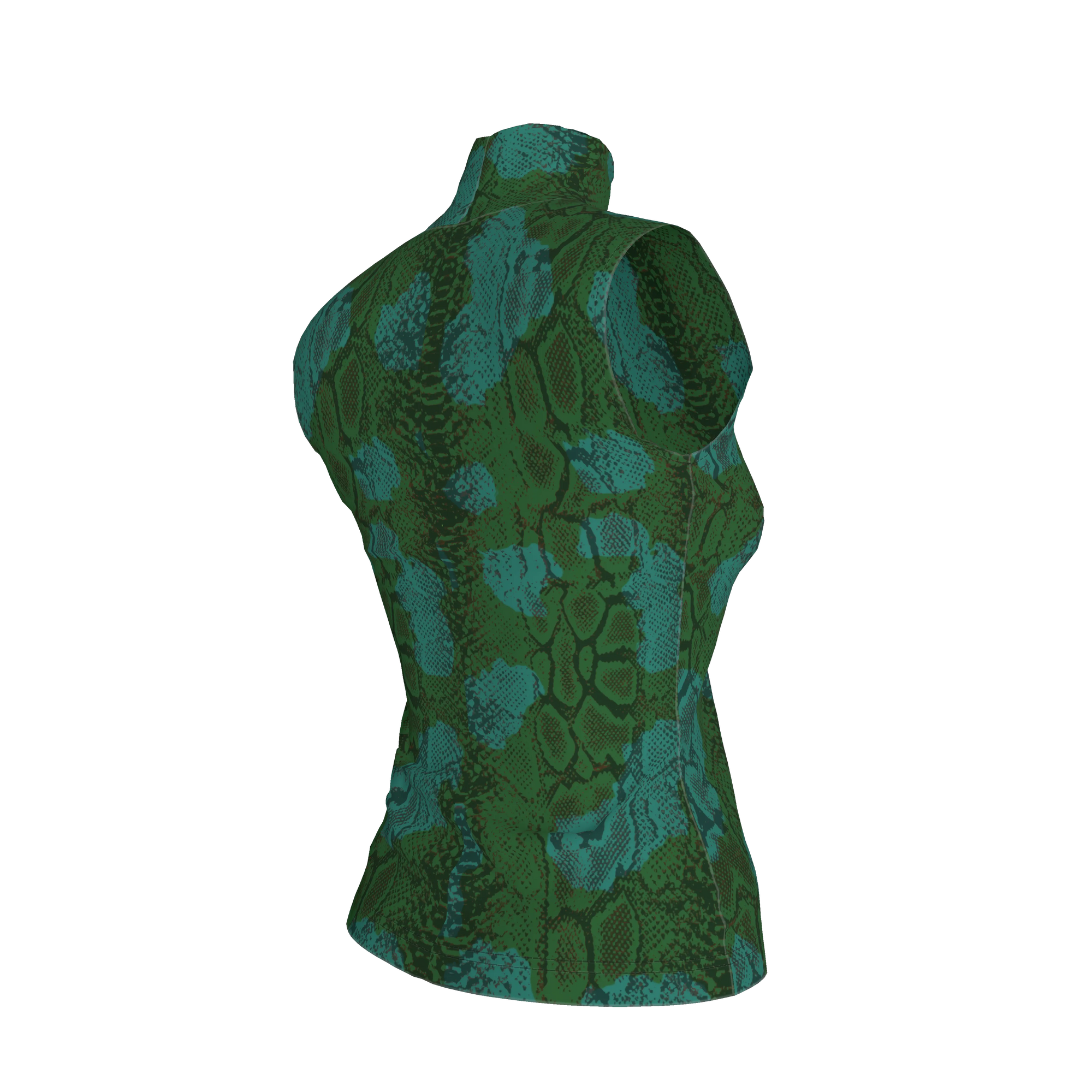 Wild Emerald Sleeveless Turtleneck