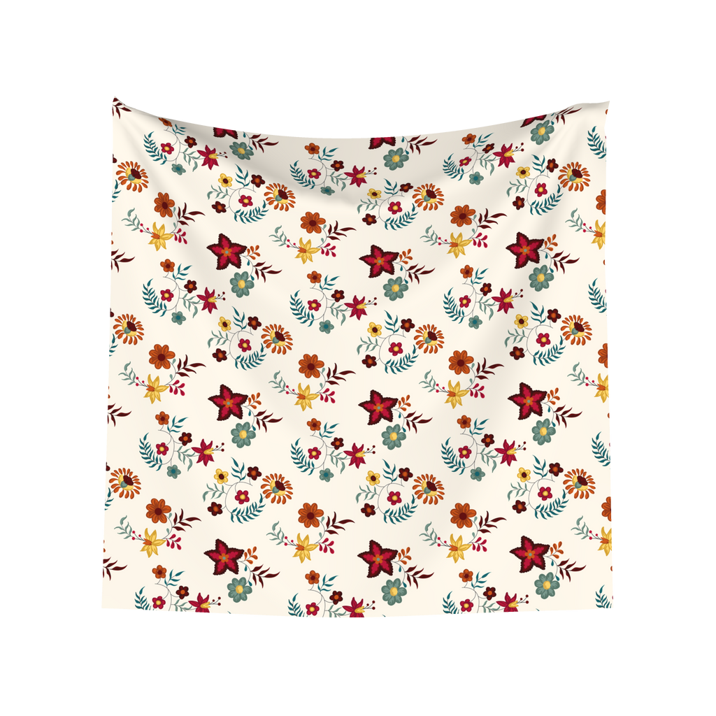 Virtue's Bloom Bandana – 30-Inch Viscose Satin Scarf