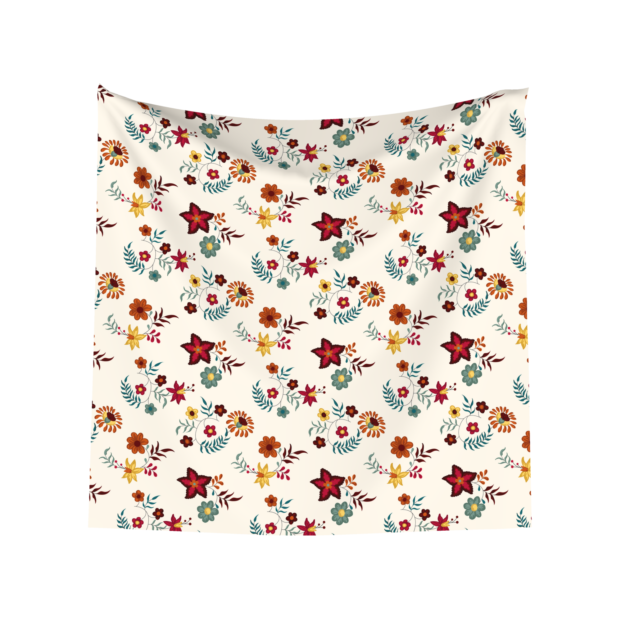 Virtue's Bloom Bandana – 30-Inch Viscose Satin Scarf