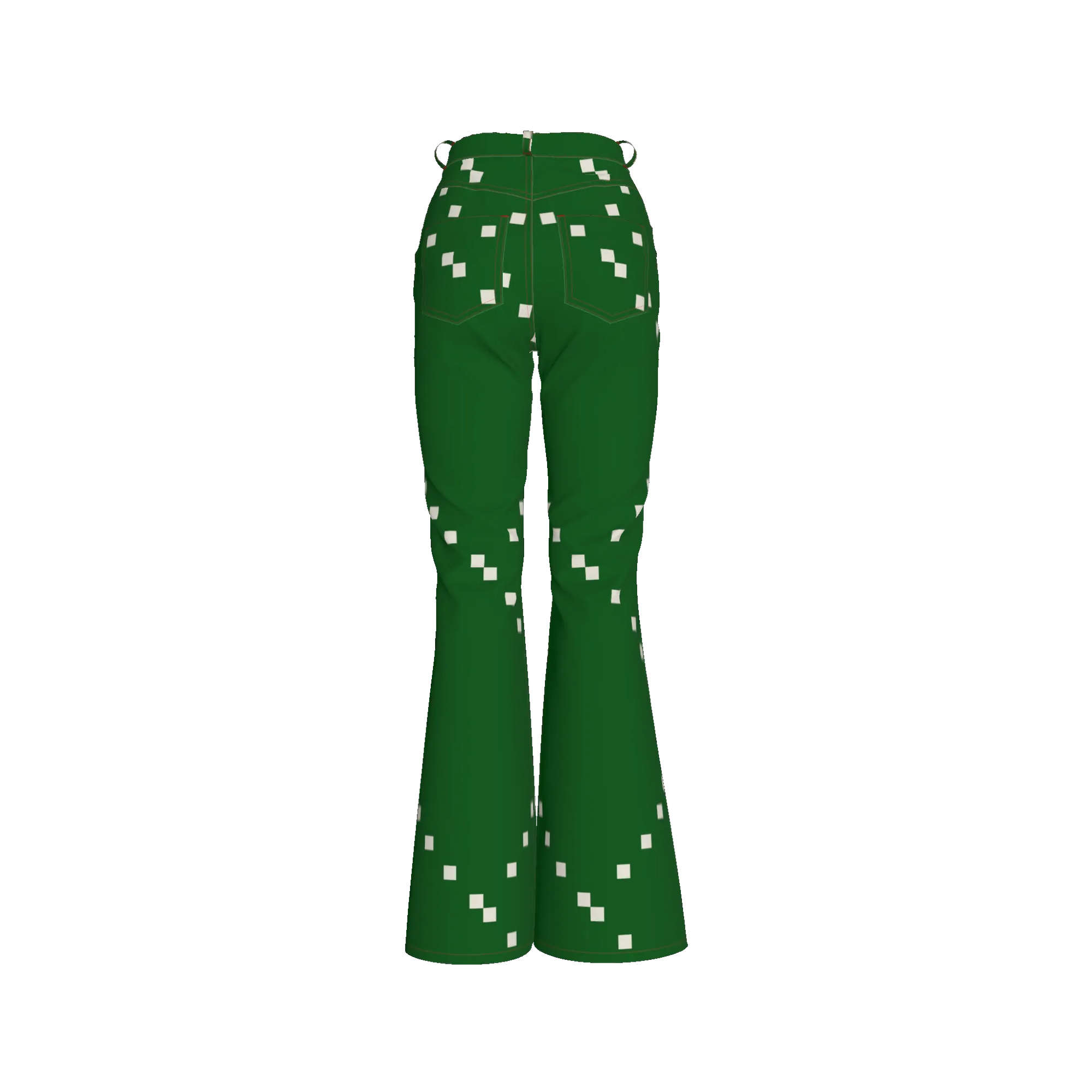 Green Dream Bell Bottom Jeans