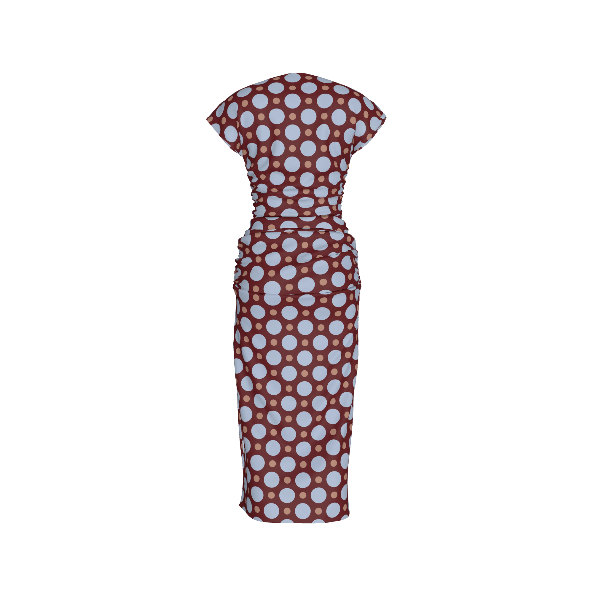 Divine Grace Dress – Boatneck Shirred Woven Dress