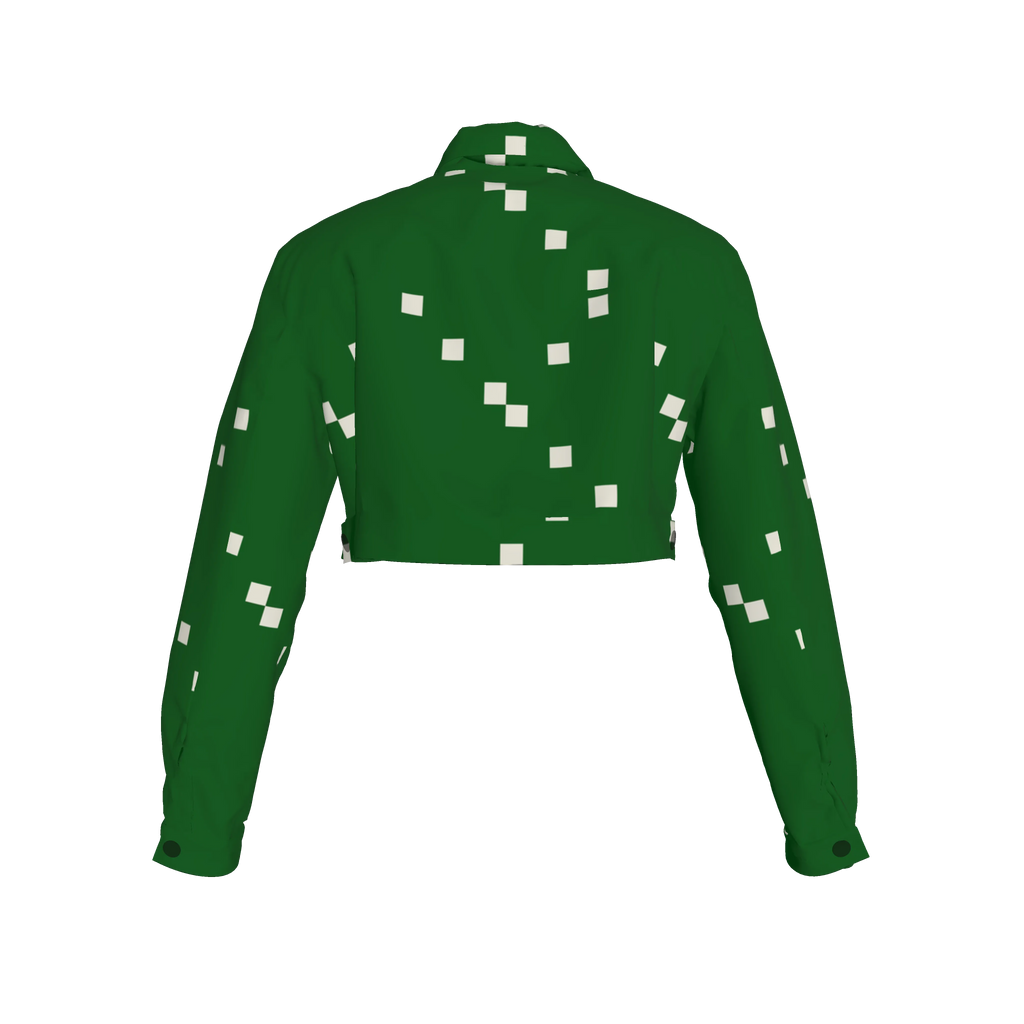 Green Dream Cropped Jean Jacket