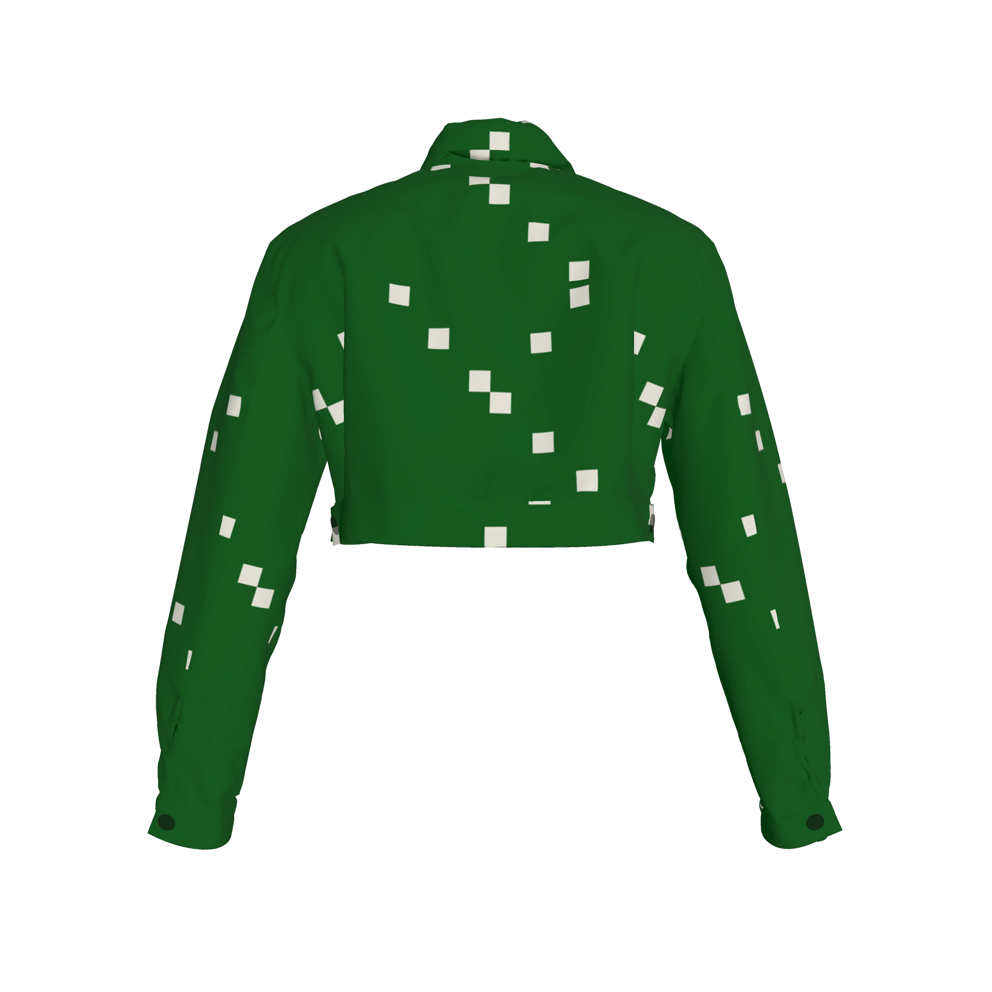 Green Dream Cropped Jean Jacket