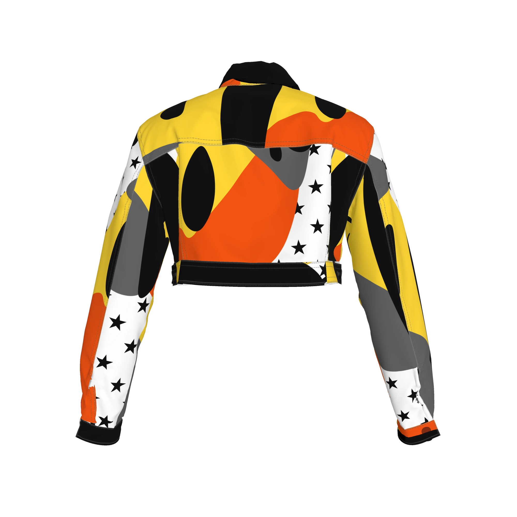 Butterfly Jacket - Cropped Jean Jacket in Heavy Stretch Cotton Twill