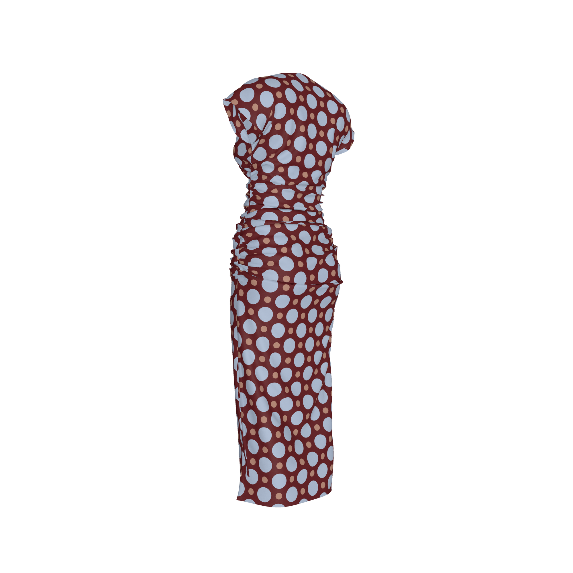 Divine Grace Dress – Boatneck Shirred Woven Dress