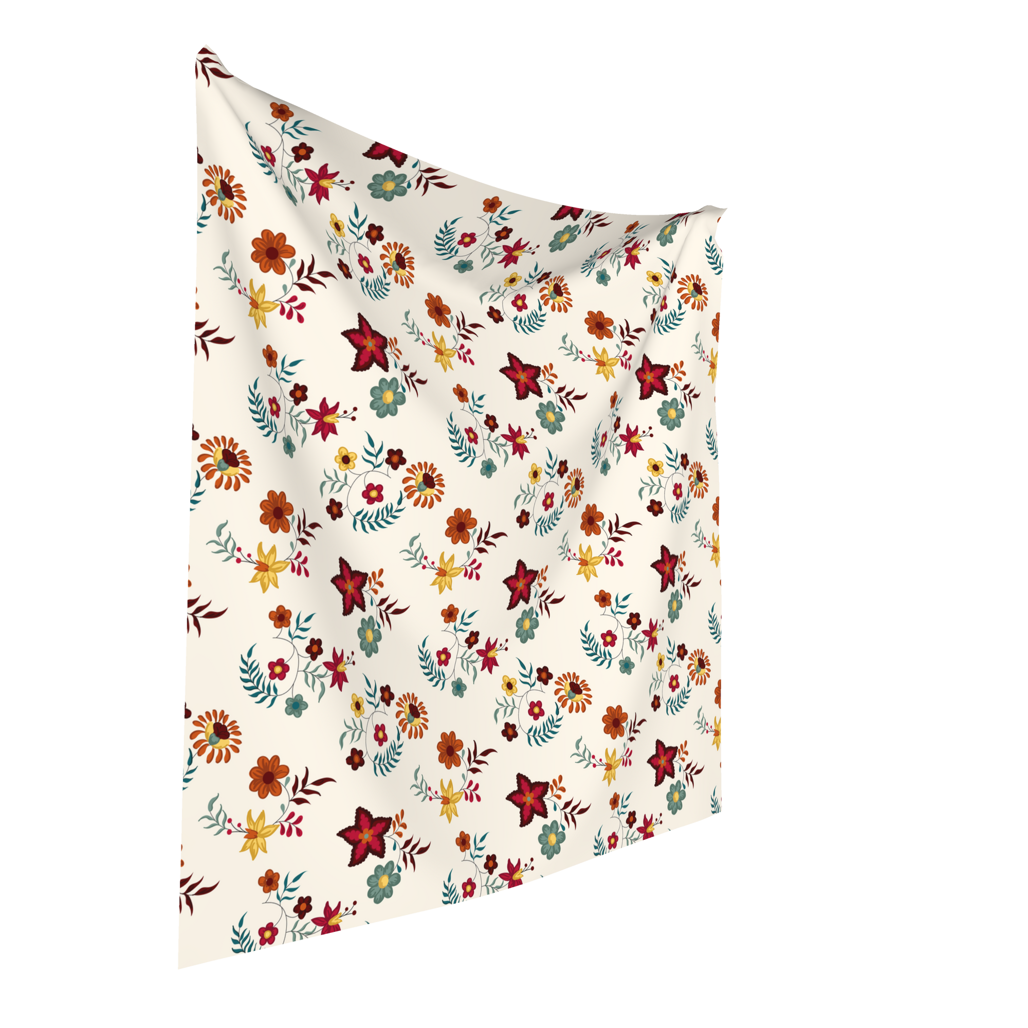 Virtue's Bloom Bandana – 30-Inch Viscose Satin Scarf