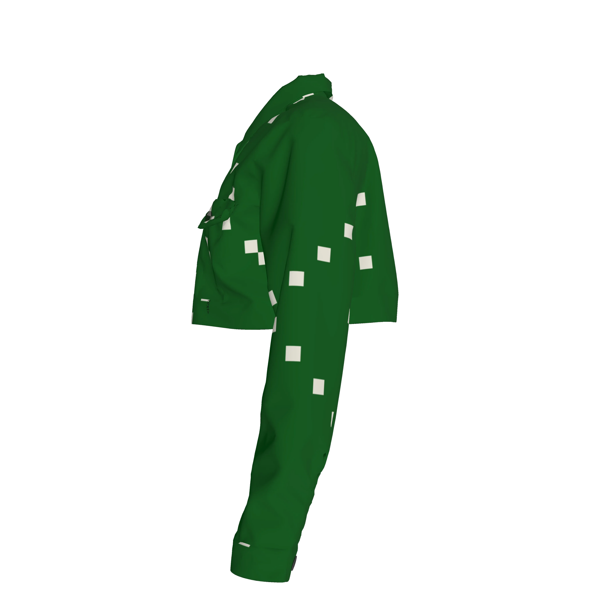 Green Dream Cropped Jean Jacket