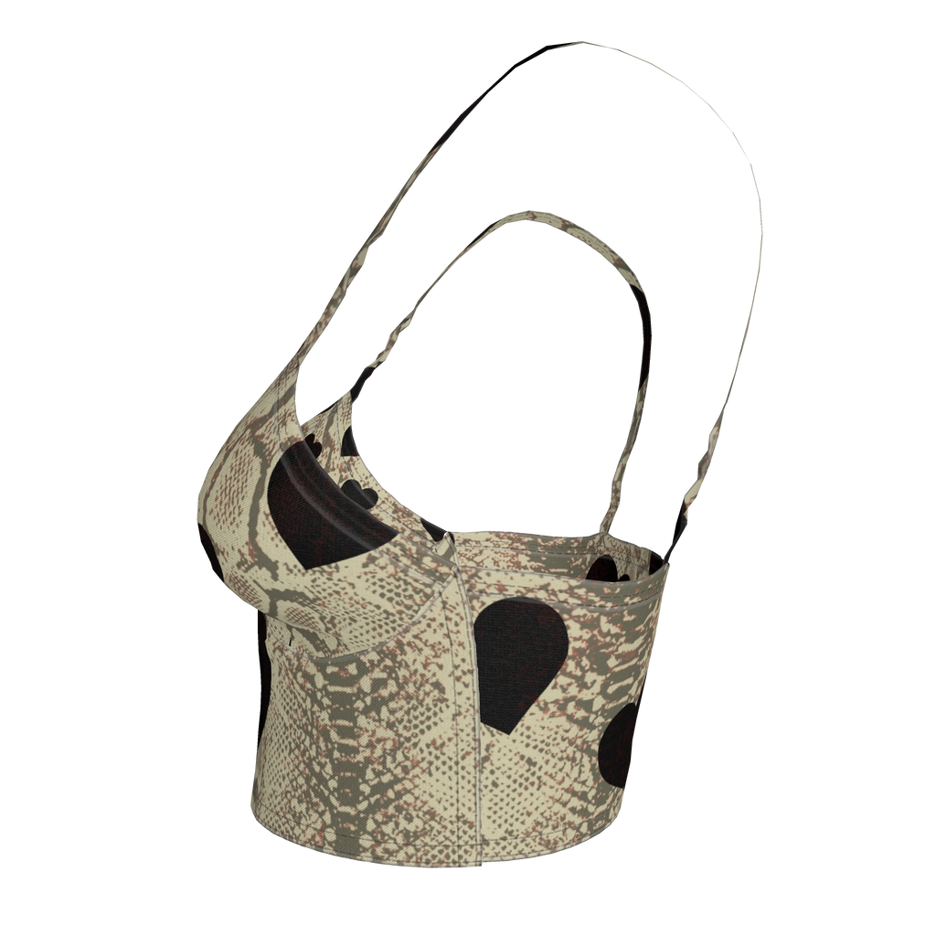 Black Heart Bralette