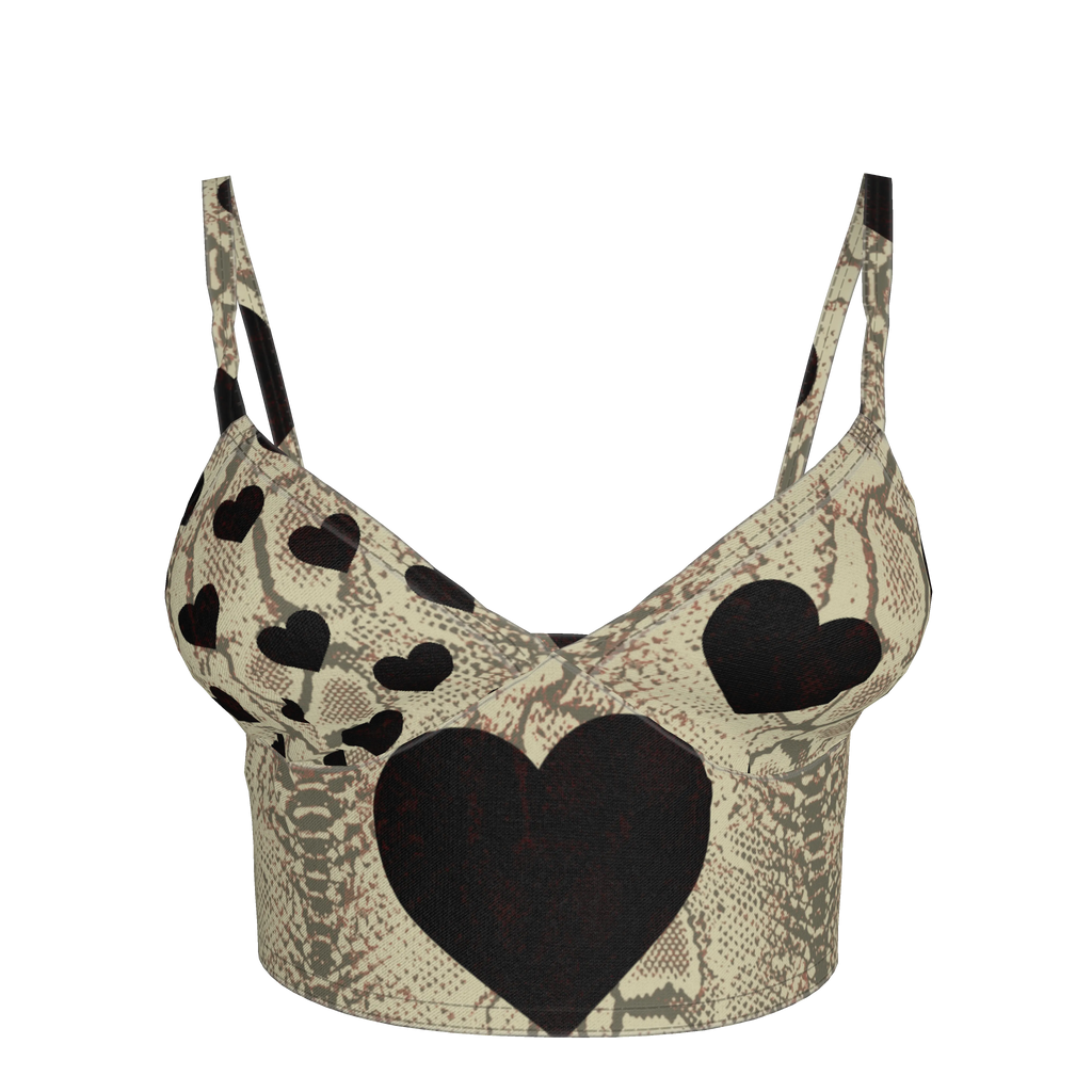 Black Heart Bralette