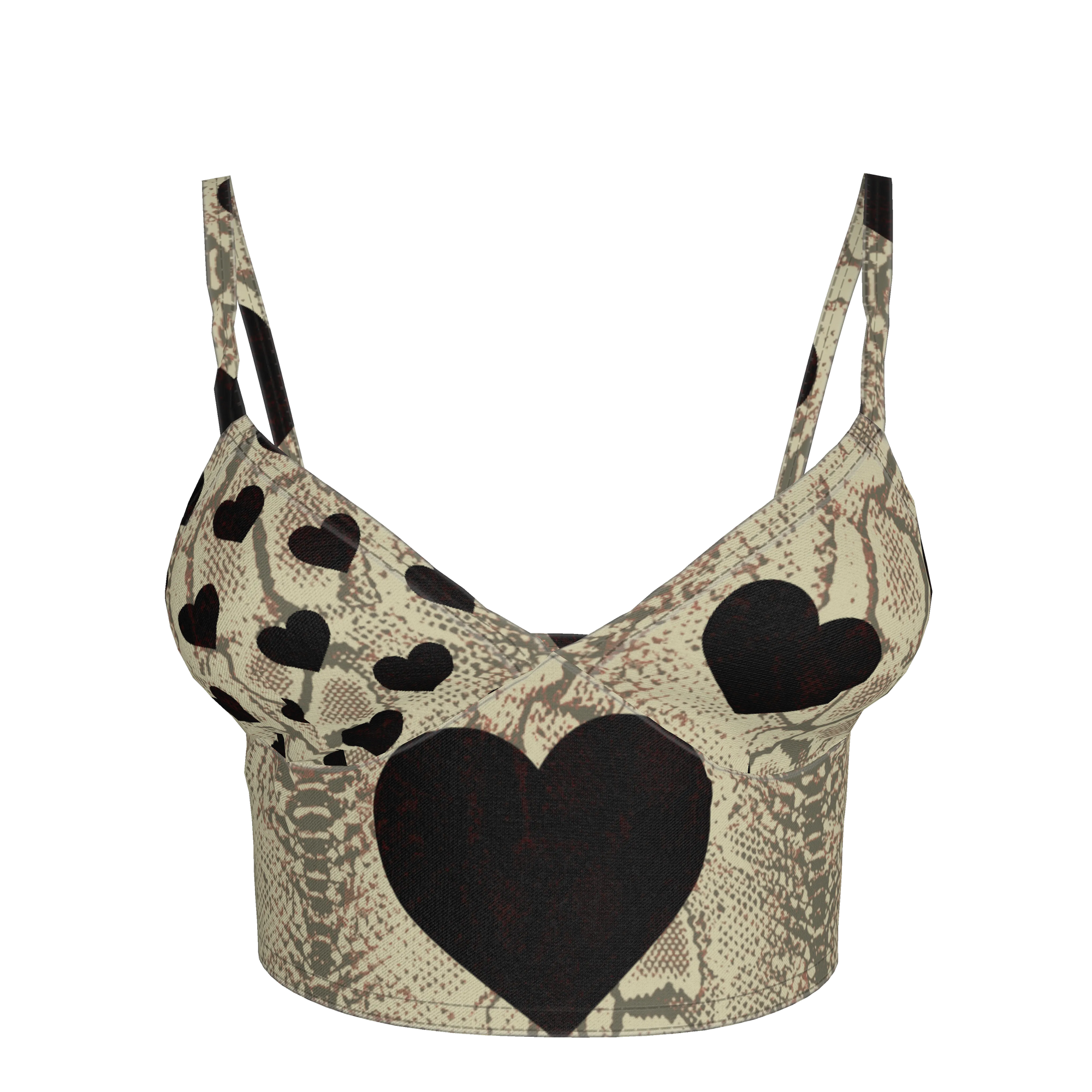 Black Heart Bralette