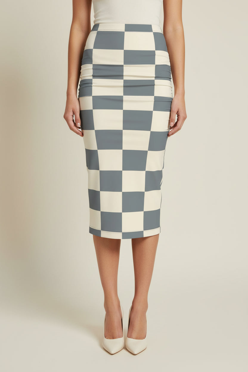 Whisper of Faith Shirred Midi Skirt