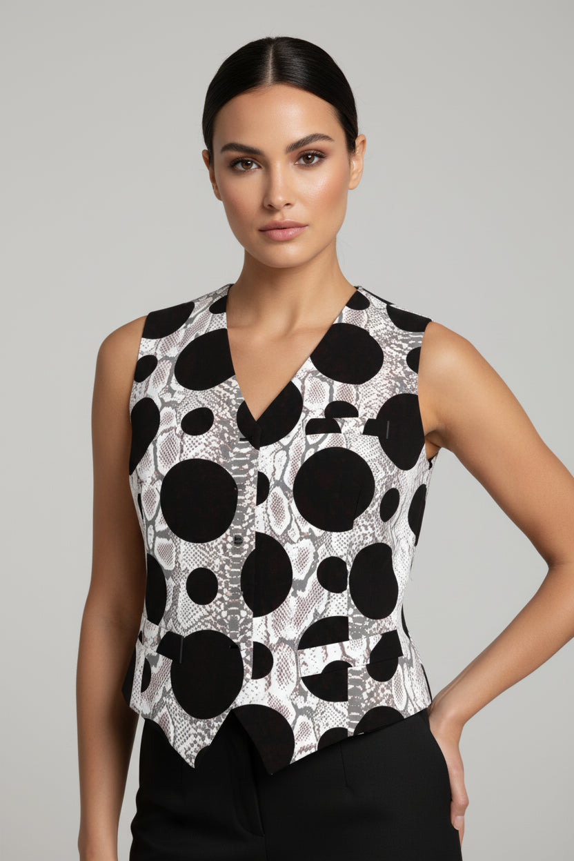 Polka Dot Women Vest