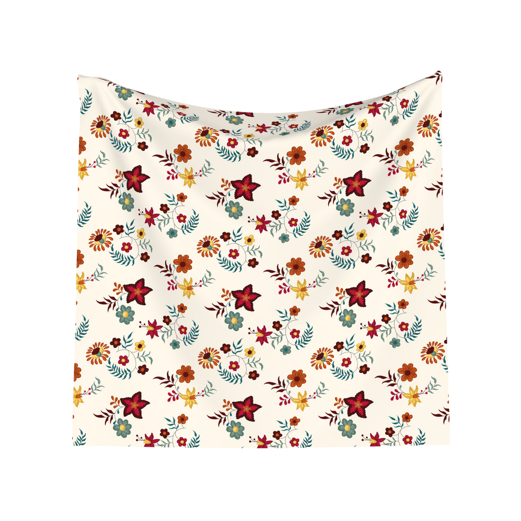 Virtue's Bloom Bandana – 30-Inch Viscose Satin Scarf