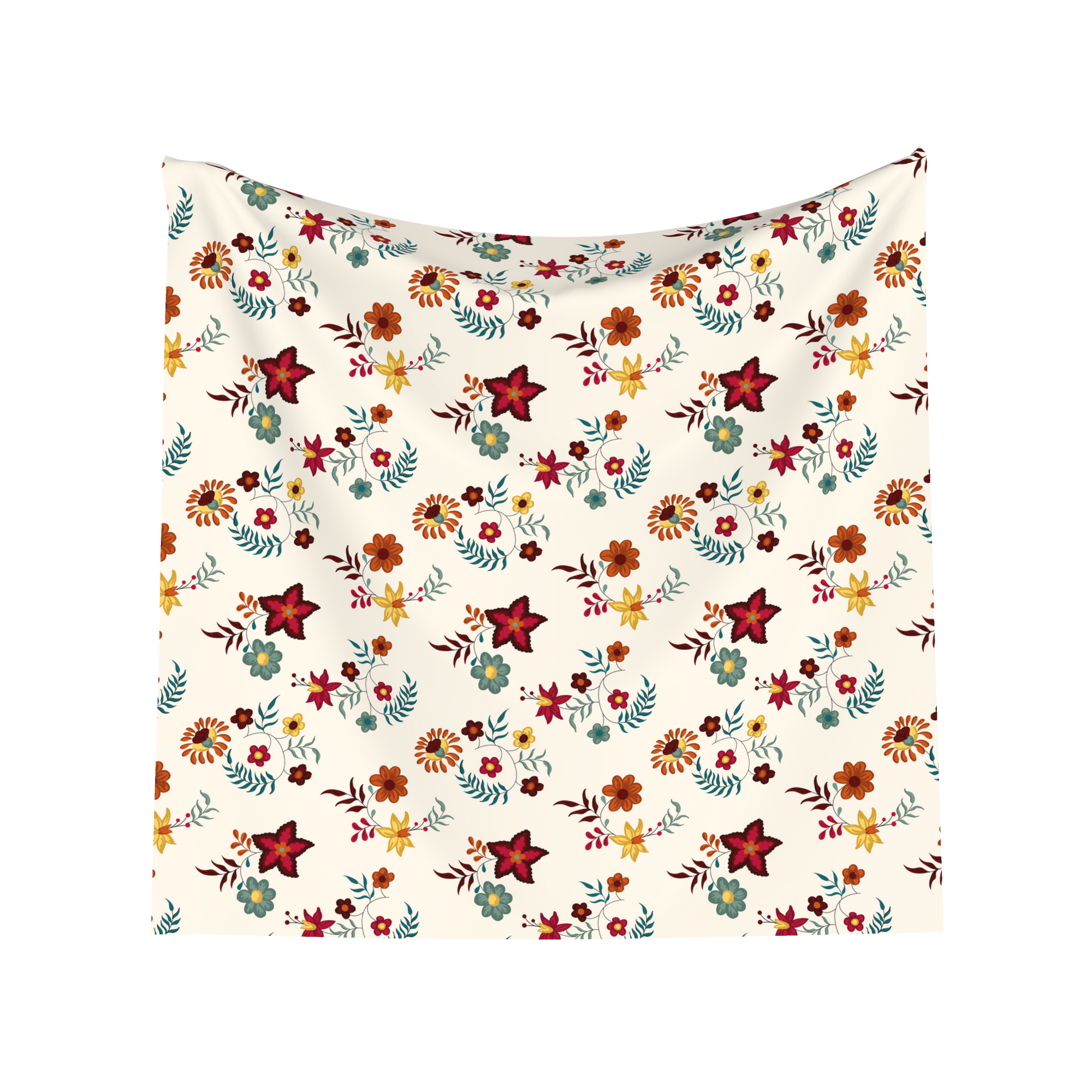 Virtue's Bloom Bandana – 30-Inch Viscose Satin Scarf