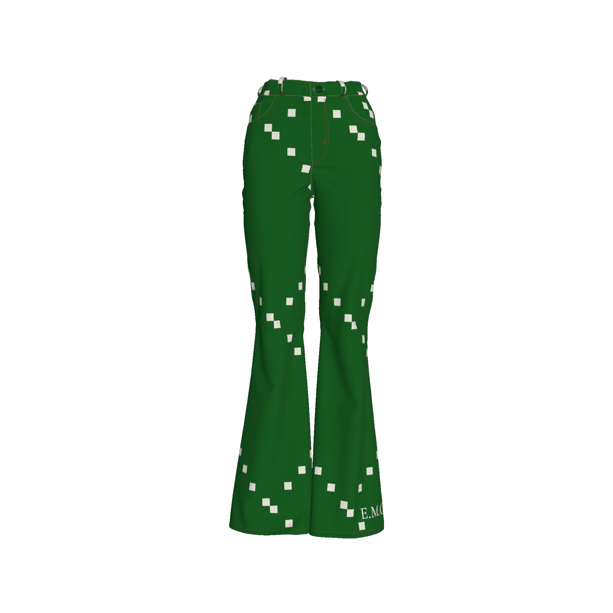 Green Dream Bell Bottom Jeans