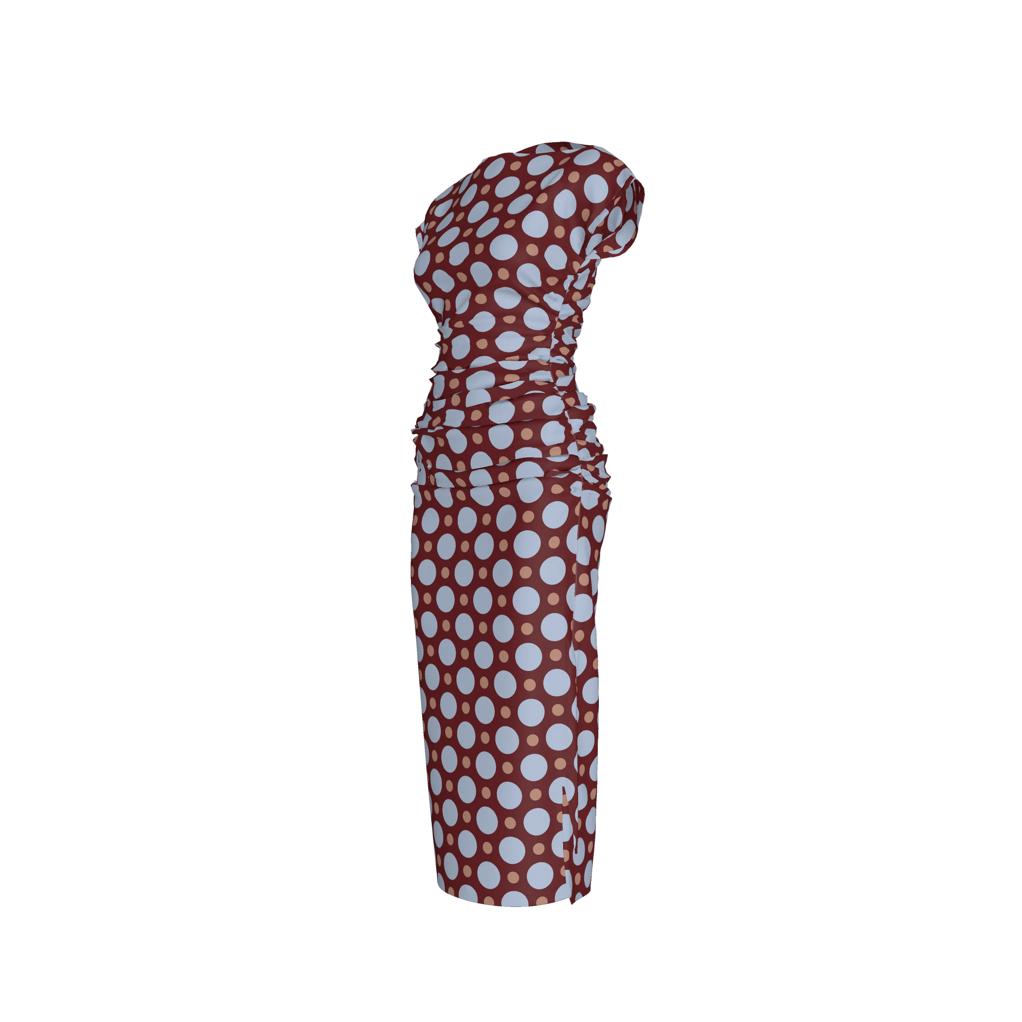 Divine Grace Dress – Boatneck Shirred Woven Dress