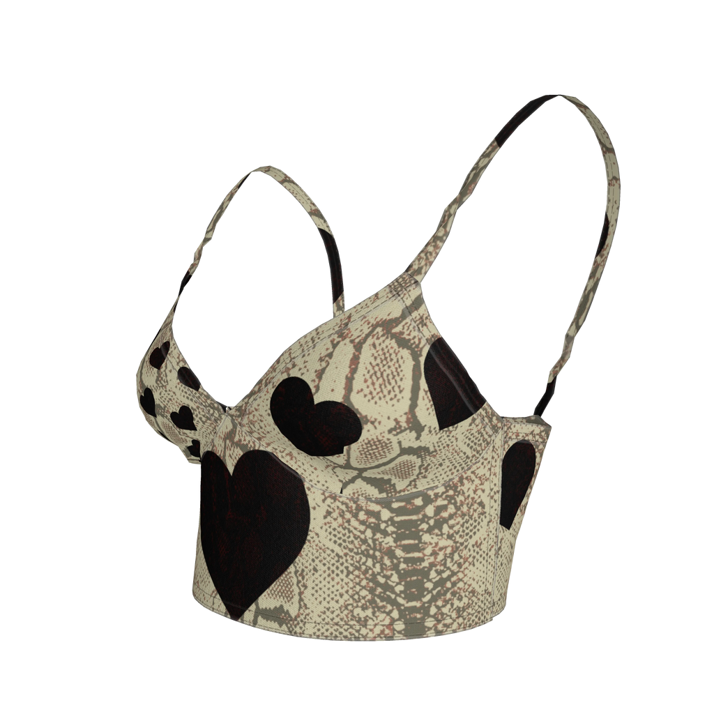 Black Heart Bralette