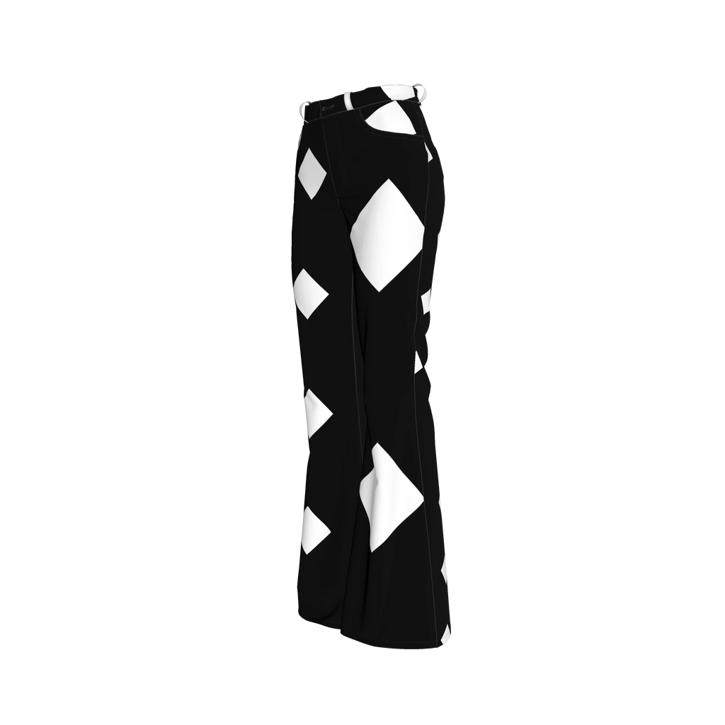 Diamond Bell Bottom Jeans