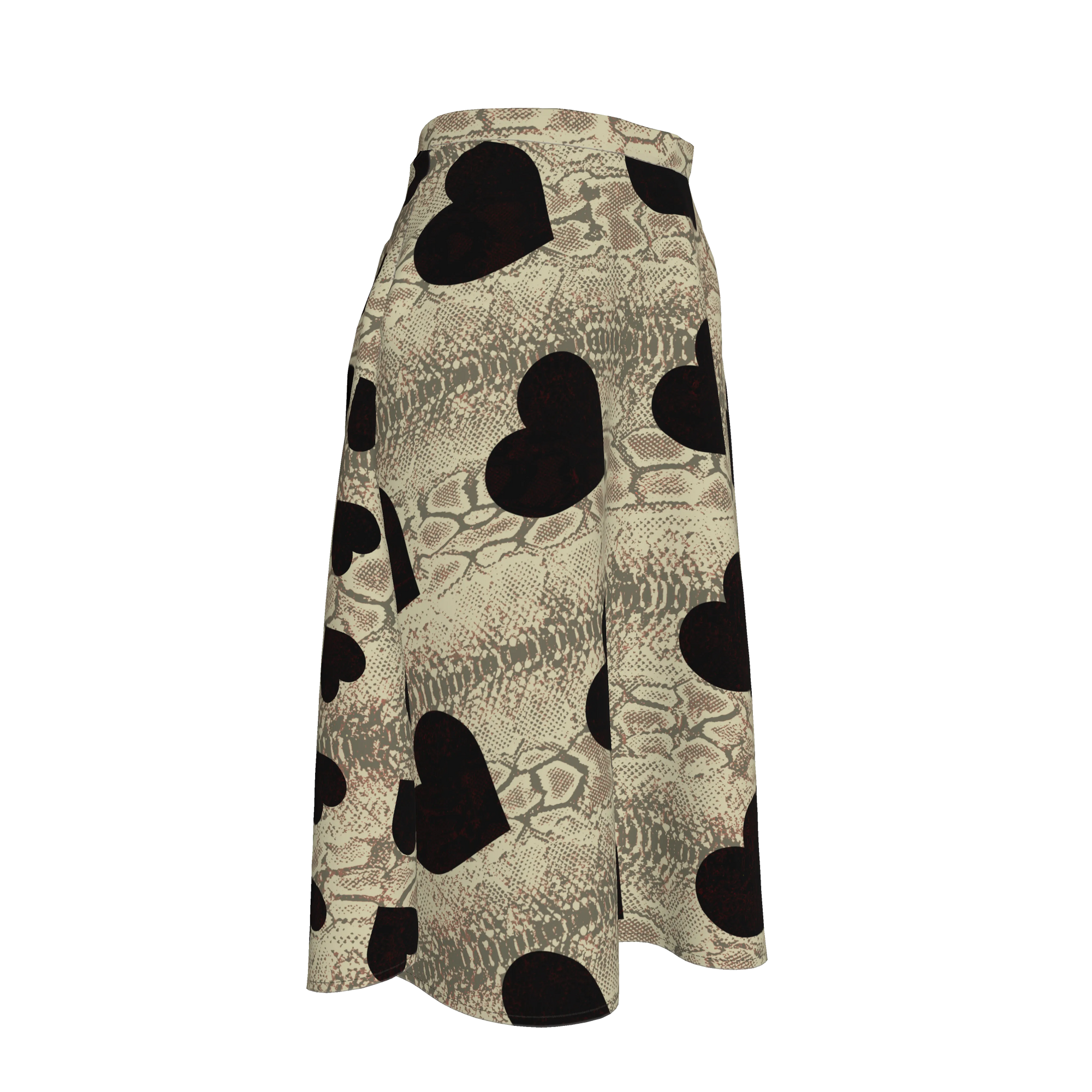 Black Heart Skirt