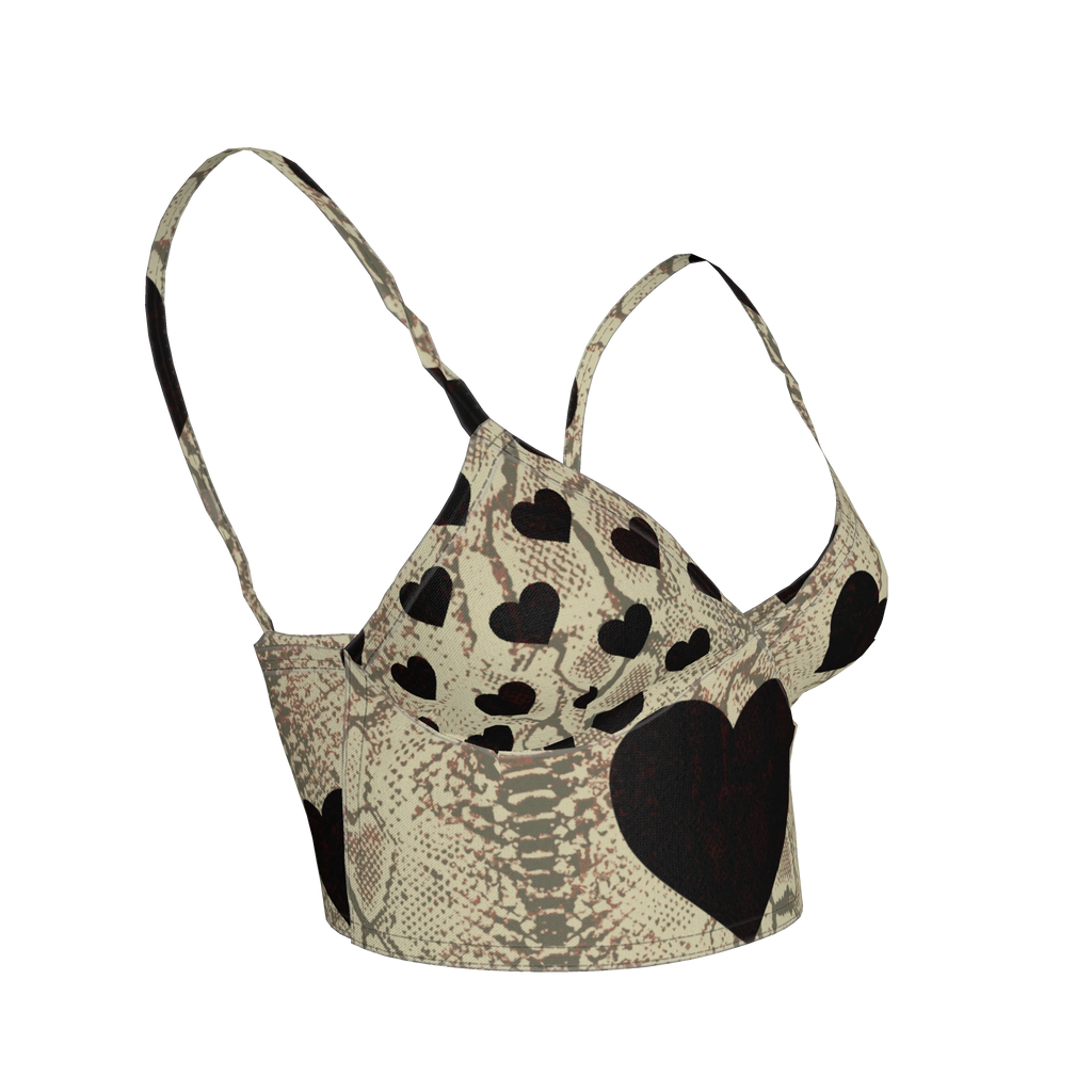 Black Heart Bralette