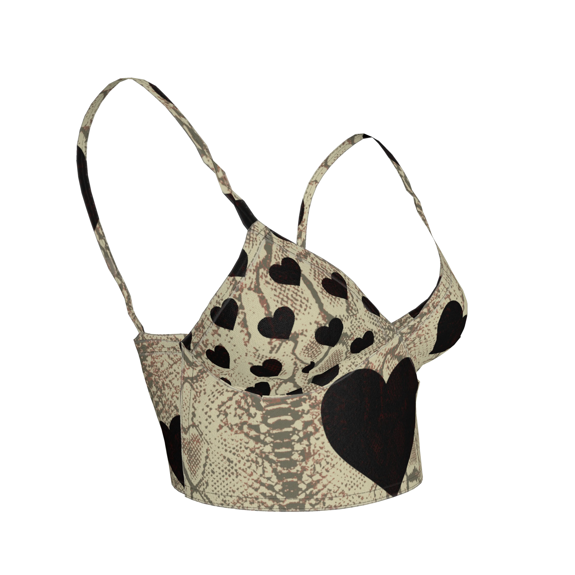 Black Heart Bralette