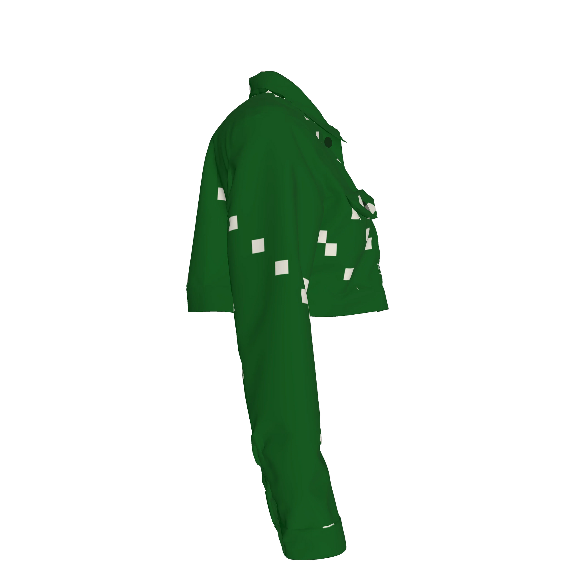 Green Dream Cropped Jean Jacket